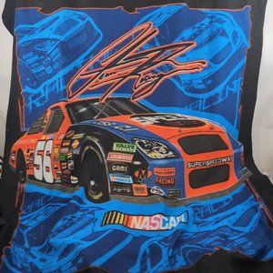Official NASCAR Blanket Blue/Black/Red Team Racing #66, 4' x 5'
